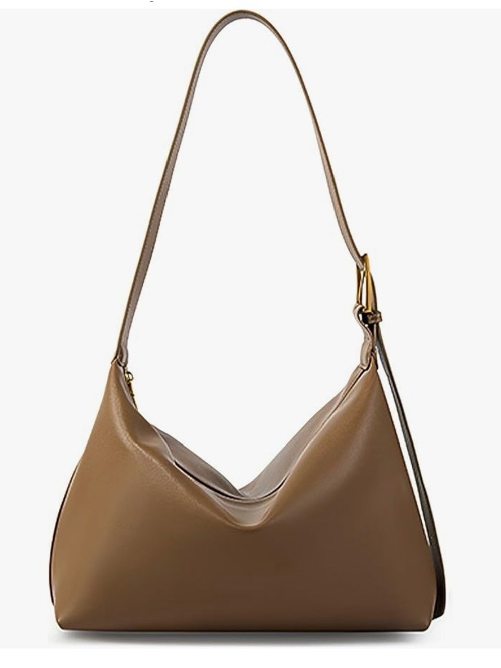 Everyday Slouchy Shoulder Bag in Taupe